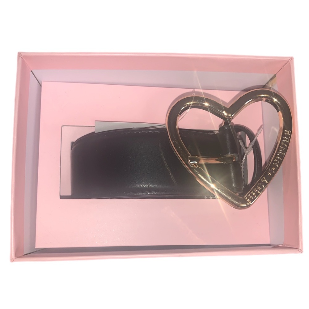 Heart-Shaped Buckle Black Belt Juicy Couture Large Extra Large
